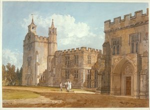 司教の宮殿、ソールズベリー、1795年 作： Joseph Mallord William Turner